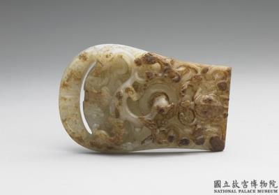 图片[2]-Jade belt buckle with four divine beast pattern, Eastern Han dynasty (25-220)-China Archive